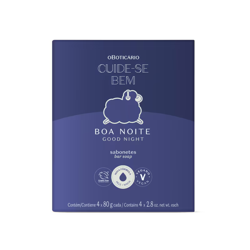 Sabonetes em Barra Cuide-se Boa Noite 4x80g