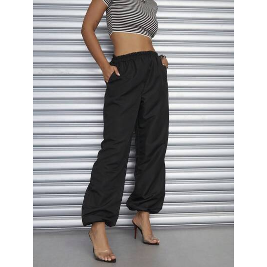 Shein Calça Parachutes cós Elástico Feminino