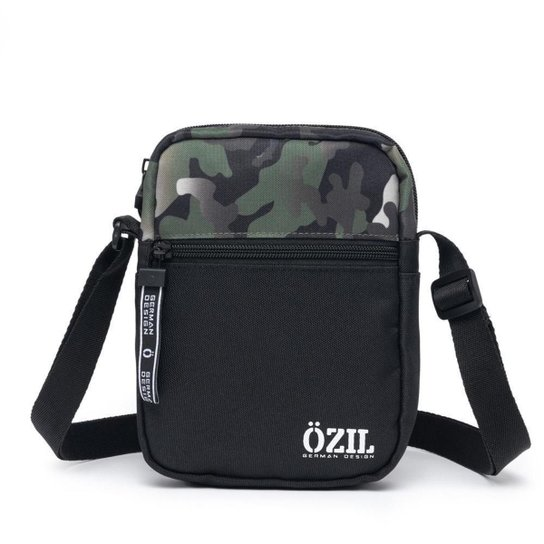 Shoulder Bag Camuflada Transversal Resistente 4 Litros - Preto
