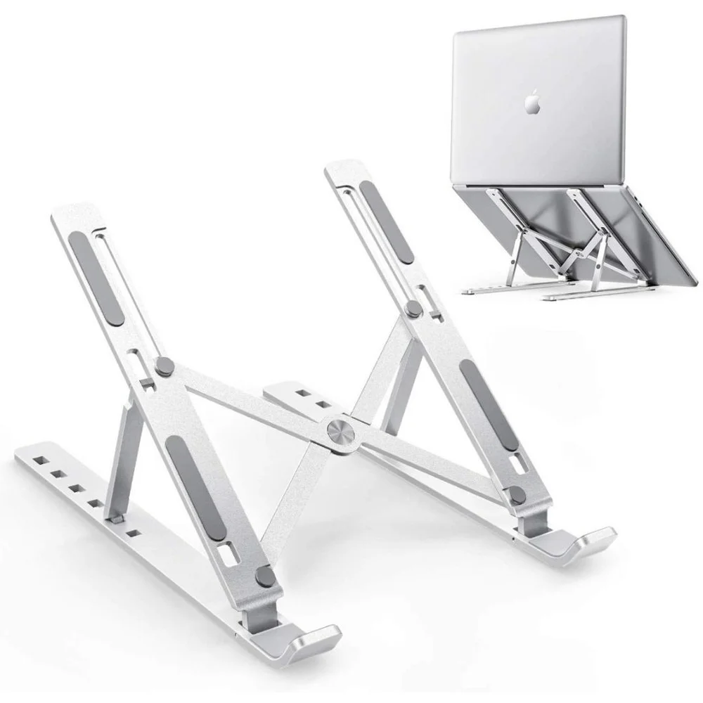 Suporte de Notebook Ajustável Alumínio, Leve, Resistente, Durável