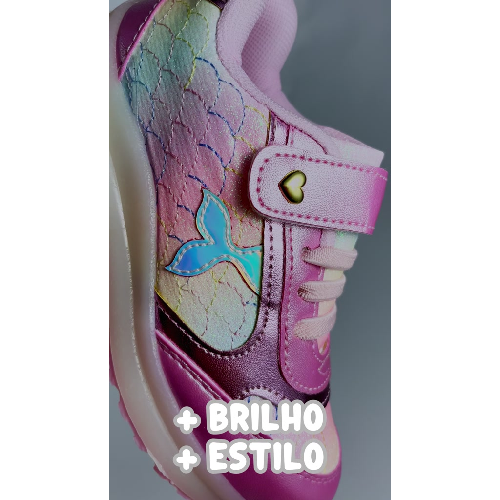 Tenis Infantil Menina Led Tenis Infantil Feminino Led Tenis Menina Led Tenis De Menina Luz Sereia