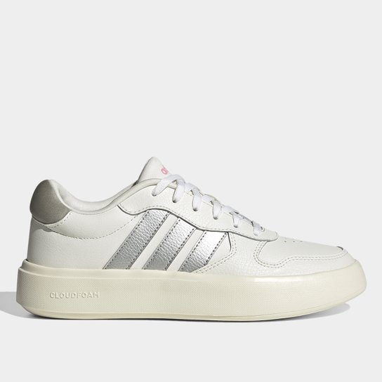 Tênis Adidas Litecourt Feminino - Branco+prata