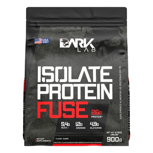 Whey Isolate Protein Fuse Refil 900g Dark Lab - Mp Importad Sabor Brownie
