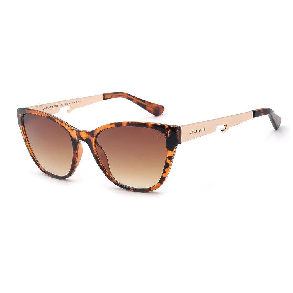 Óculos de Sol Feminino Chilli Beans Cat Degradê Tartaruga - OC.CL.4996.5706 M