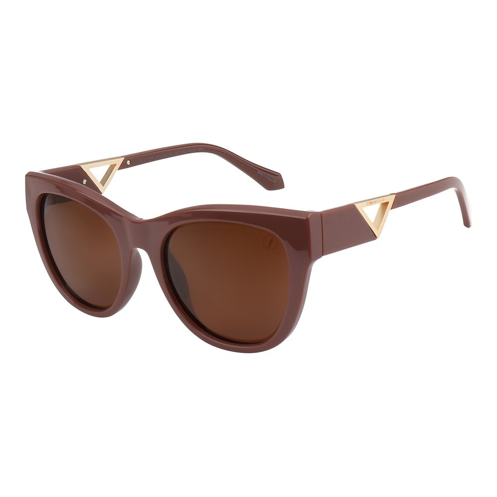 Óculos de Sol Feminino Ivete Sangalo Redondo Polarizado Marrom - OC.CL.5384.0202 M
