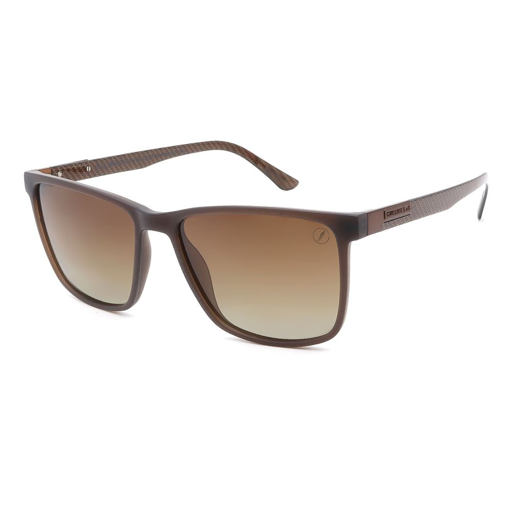 Óculos de Sol Masculino Chilli Beans Quadrado Marrom Polarizado - OC.CL.5000.5747 M