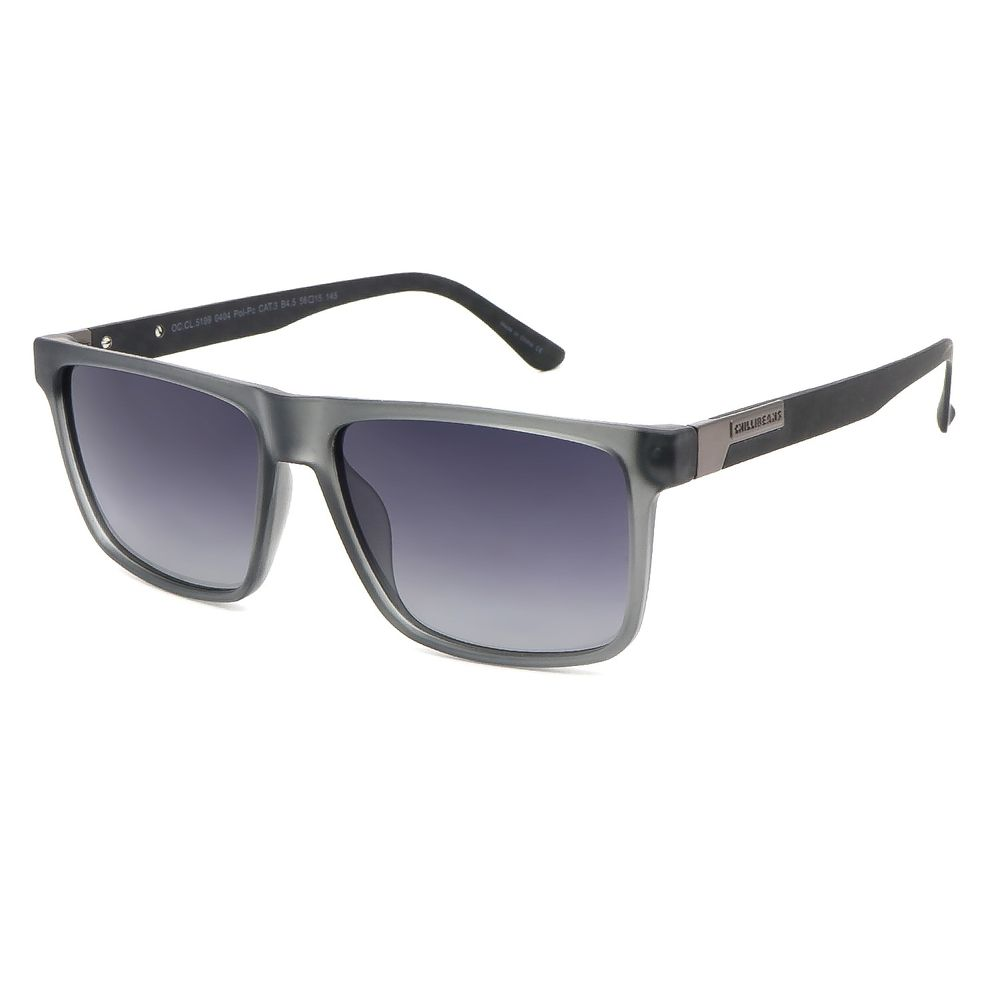 Óculos de Sol Masculino Chilli Beans Quadrado Polarizado Cinza - OC.CL.5199.0404 M
