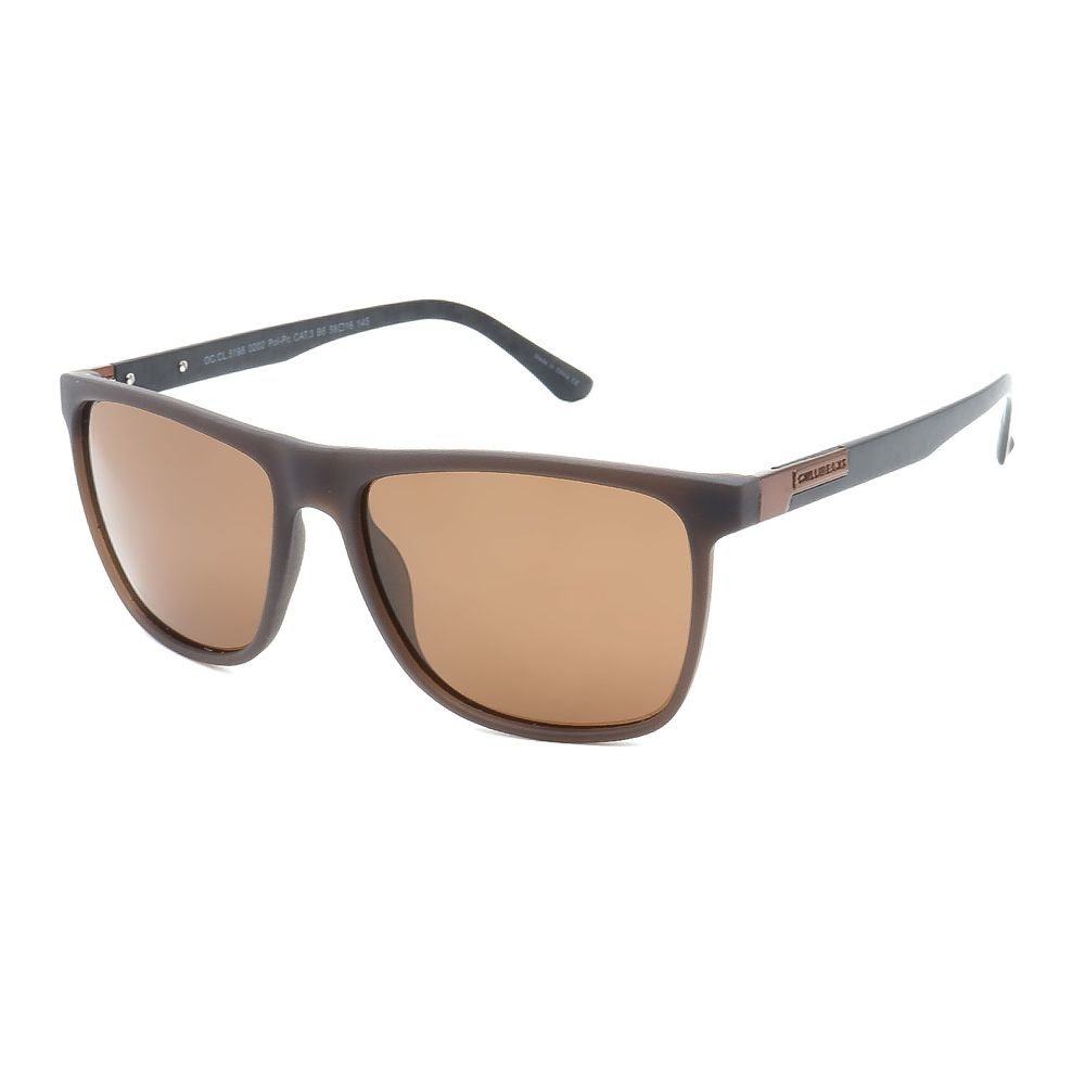 Óculos de Sol Masculino Chilli Beans Quadrado Polarizado Marrom - OC.CL.5198.0202 M