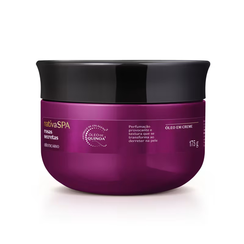 Óleo Em Creme Corporal Nativa Rosas Secretas 175g