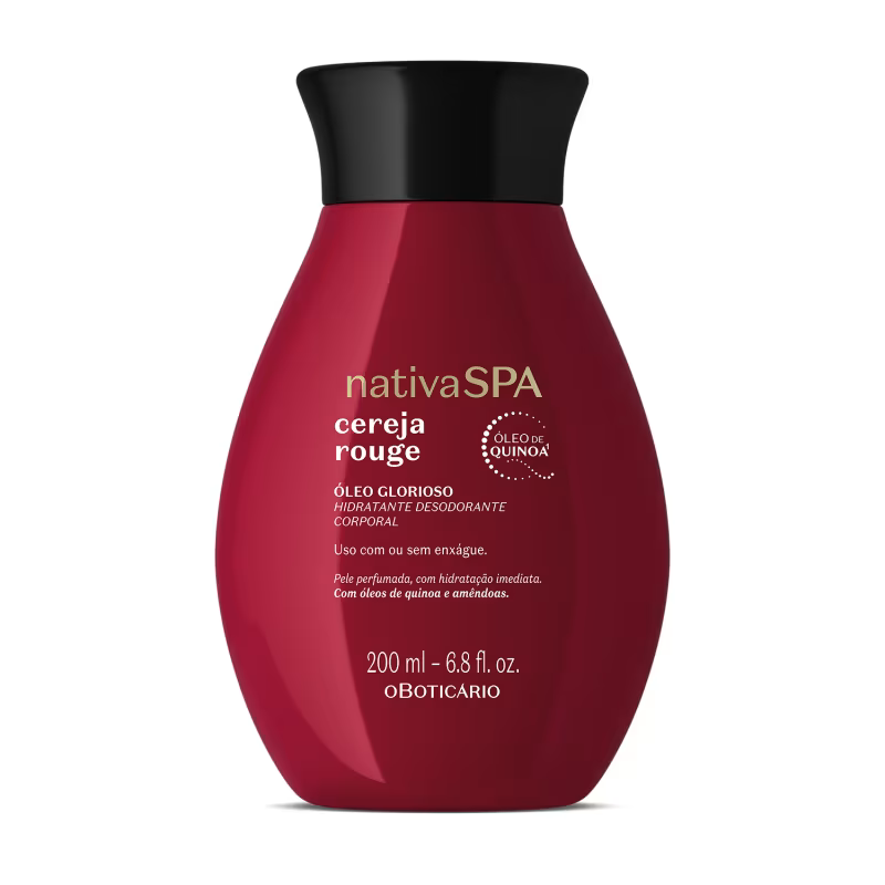 Óleo Glorioso Hidratante Desodorante Corporal Nativa Spa Cereja Rouge 200ml